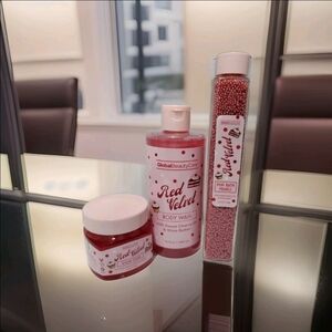 Global Beauty Care Red Velvet Body Care Body Wash, Sugar Scrub, Mini Bath Pearls